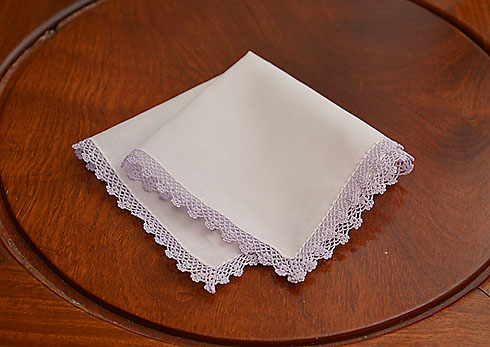 Battenburg sale lace handkerchiefs